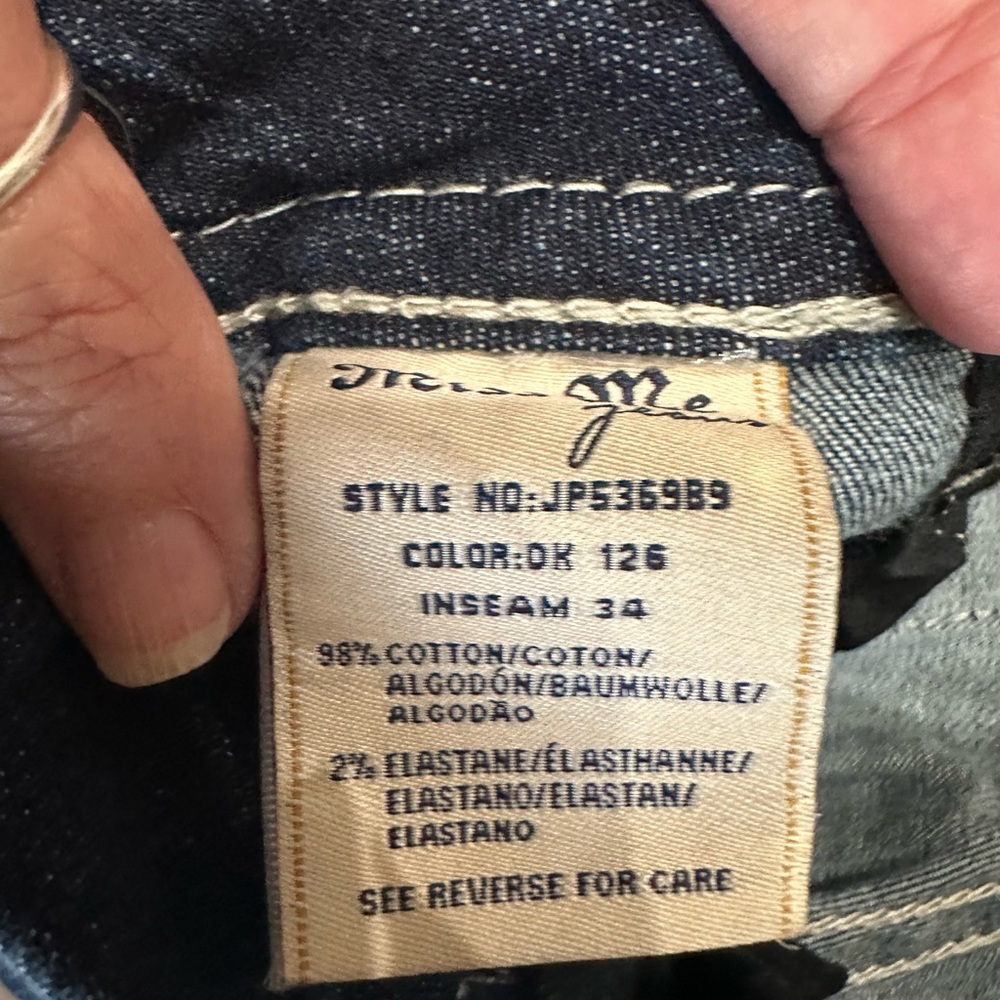 Retro Miss Me Denim Boot Cut Jeans. Sz28 - Picture 8 of 12